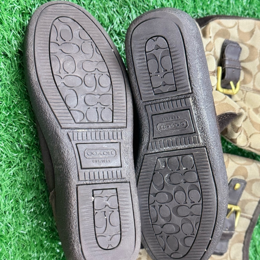 COACH TINAH Q1357 SIGNATURE Logo Size 5 1/2B Fleece lined, Warm & Cozy Boot - Picture 5 of 8